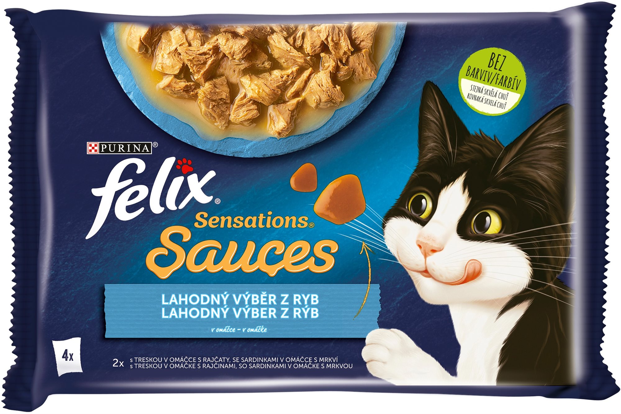 Felix Sensations Sauces treska a sardinky 4 x 85 g