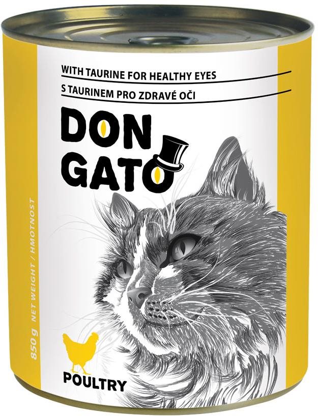 Don Gato Konzerva pro kočky s drůbežím 850 g