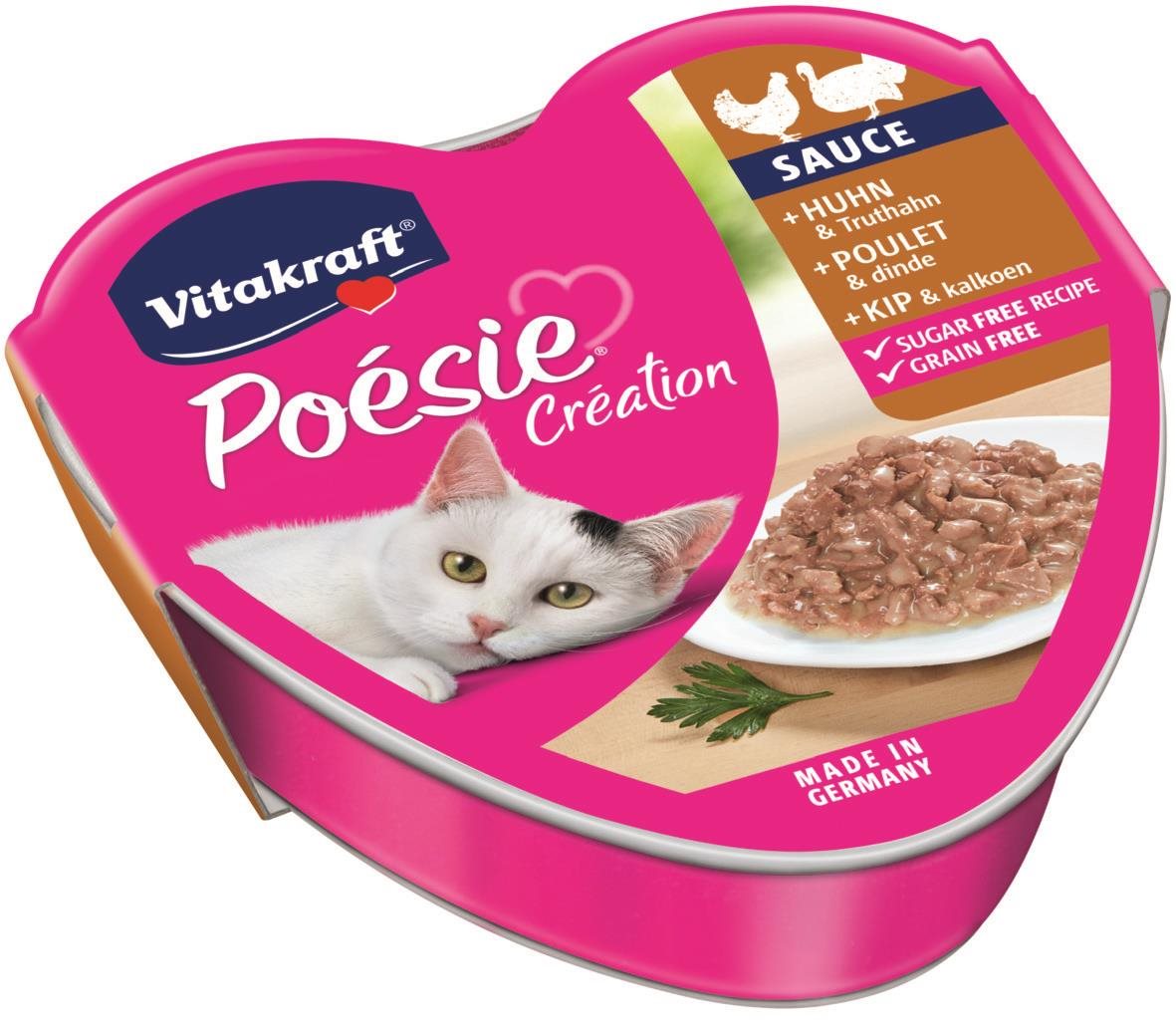 Vitakraft Cat mokré krmivo Poésie Création kuře a krůta 85g
