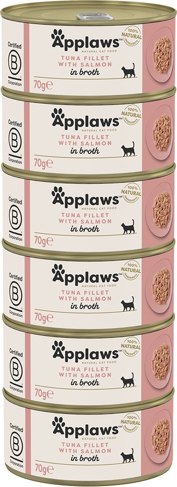 Applaws konzerva Tuňák a losos 6 × 70 g