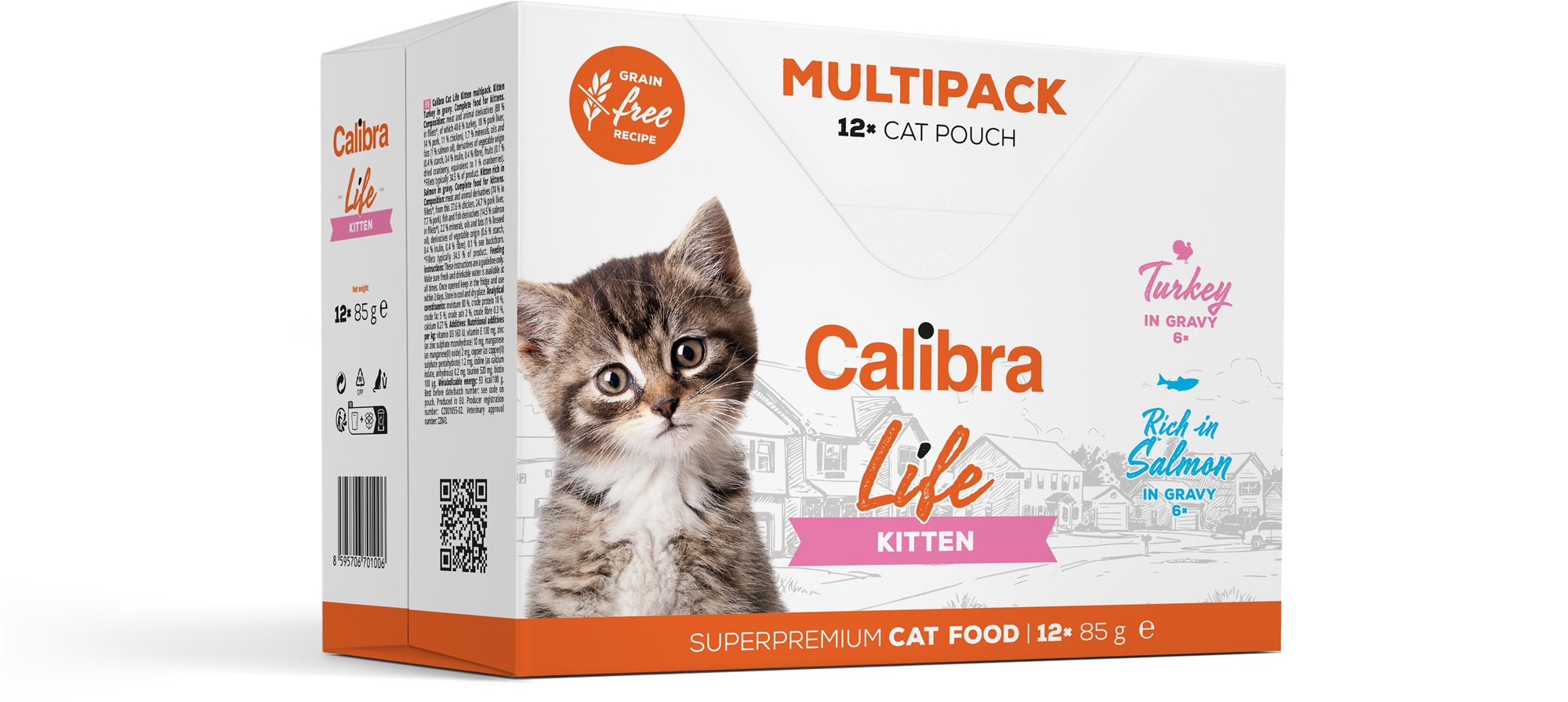 Calibra Cat Life kapsičky pro koťata multipack 12 × 85 g