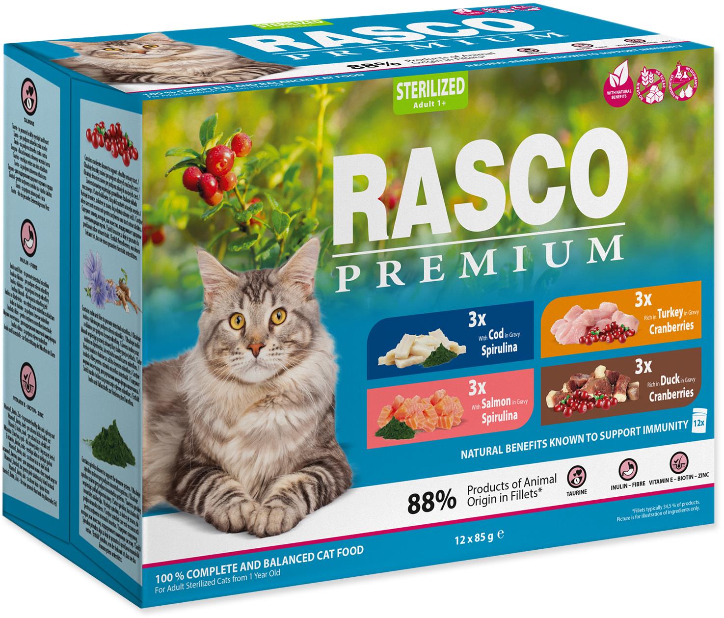 Rasco Kapsička Premium Sterilized multipack 12 × 85 g
