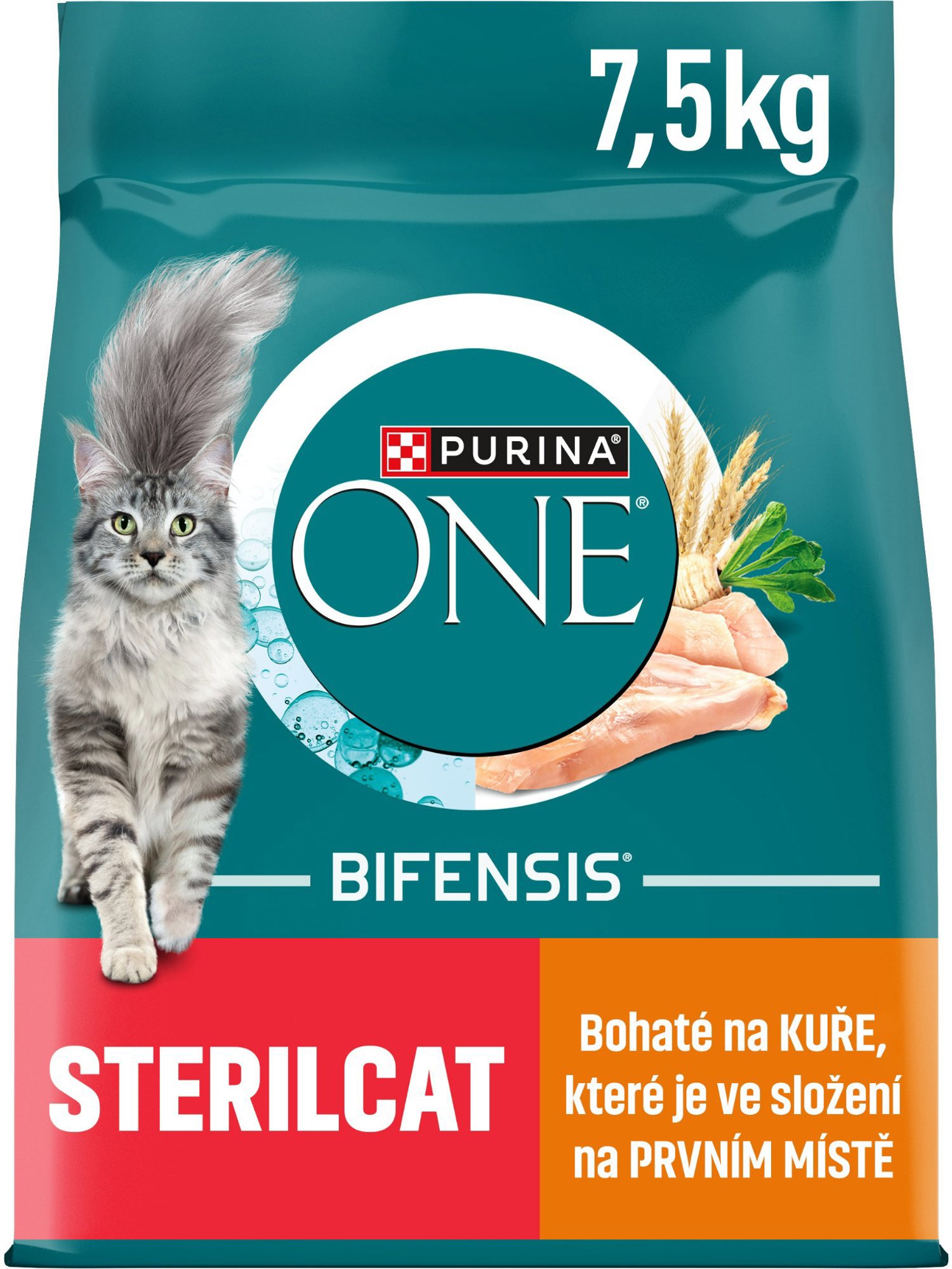 Purina ONE Bifensis Sterilised granule pro kočky kuře 7,5 kg