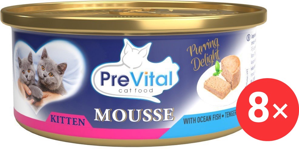 PreVital konzerva pro koťata ryby 8 × 85 g