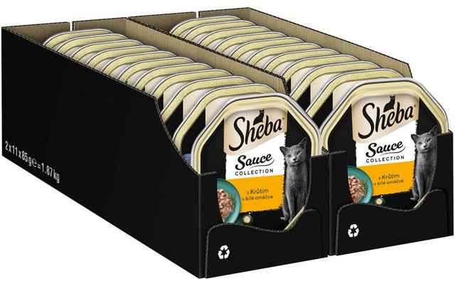Sheba vanička s krůtím ve šťávě 22 × 85 g