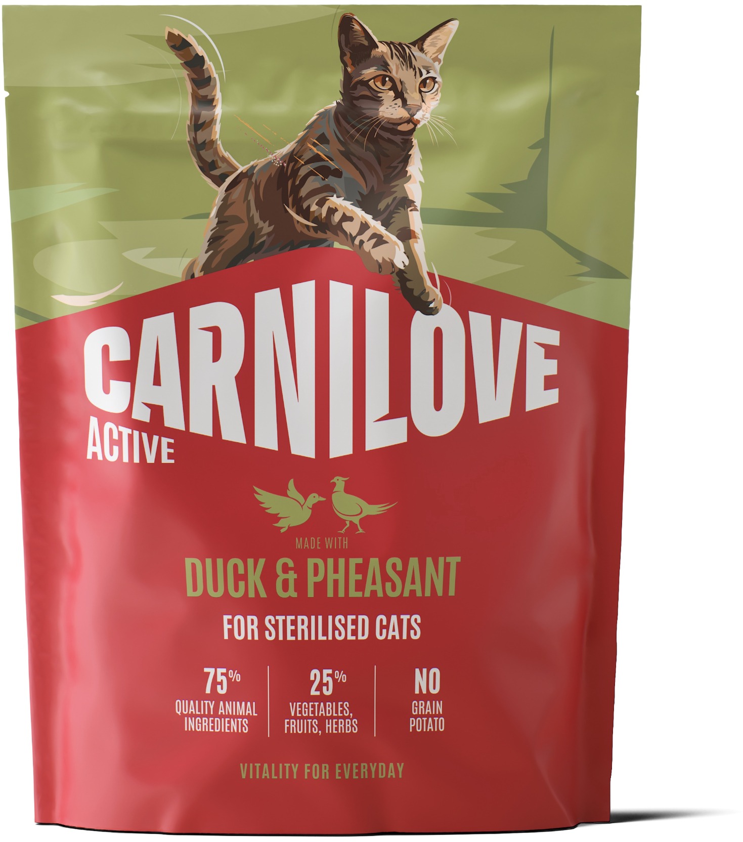 Carnilove Active Cat Dry Made with Duck & Pheasant for Sterilised Adult All Breeds 400 g
