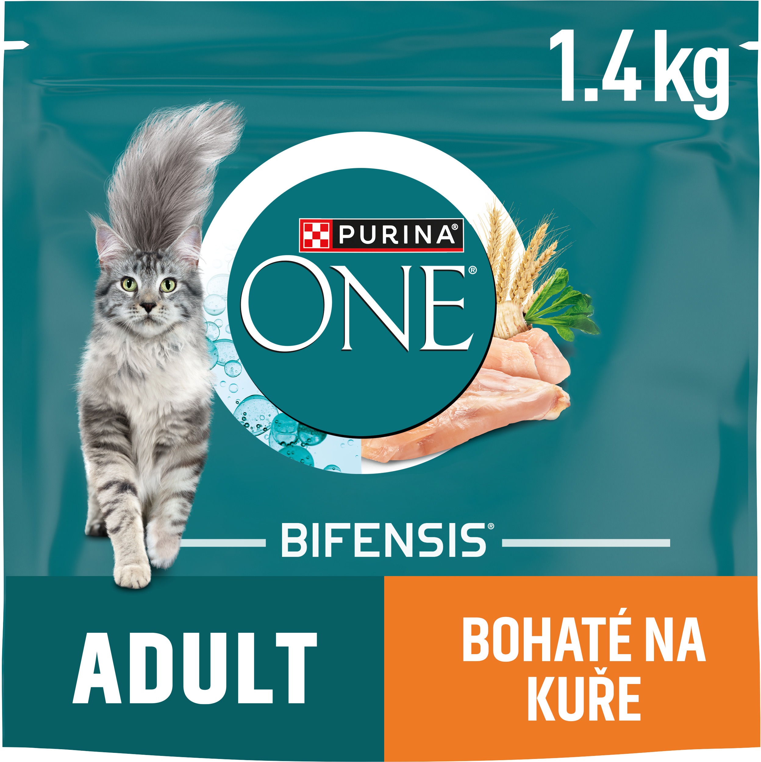 Purina ONE Bifensis Adult granule pro kočky kuře 1,4 kg