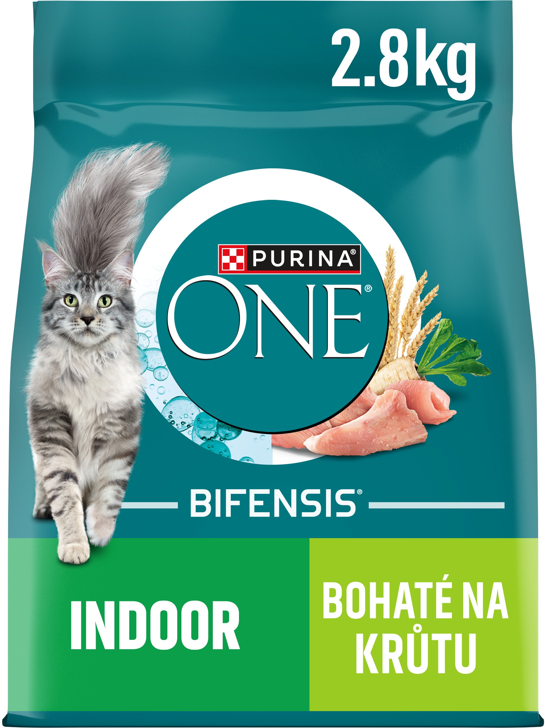 Purina ONE Bifensis Indoor granule pro kočky krůta 2,8 kg