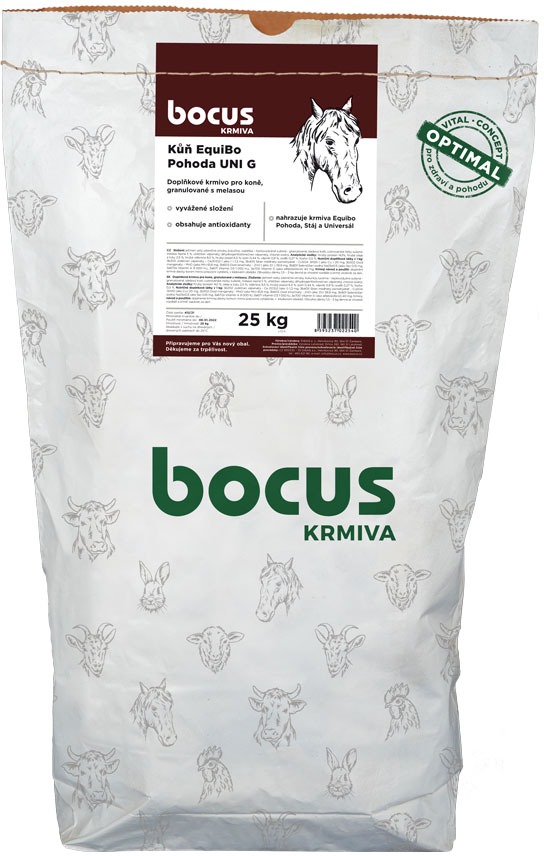 BOCUS Equibo Pohoda UNI krmná směs pro koně 25 kg