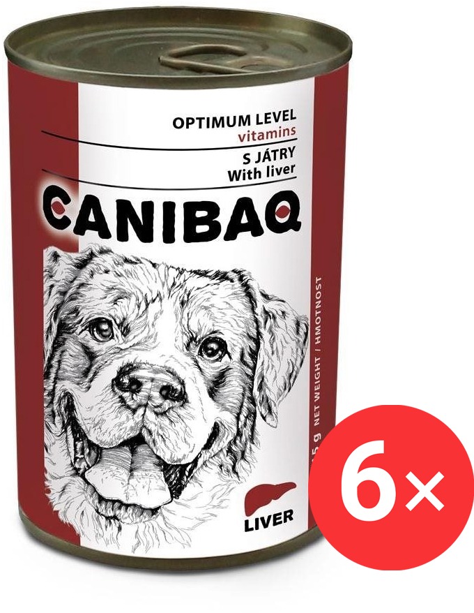 Canibaq Classic Játra 6 × 415 g