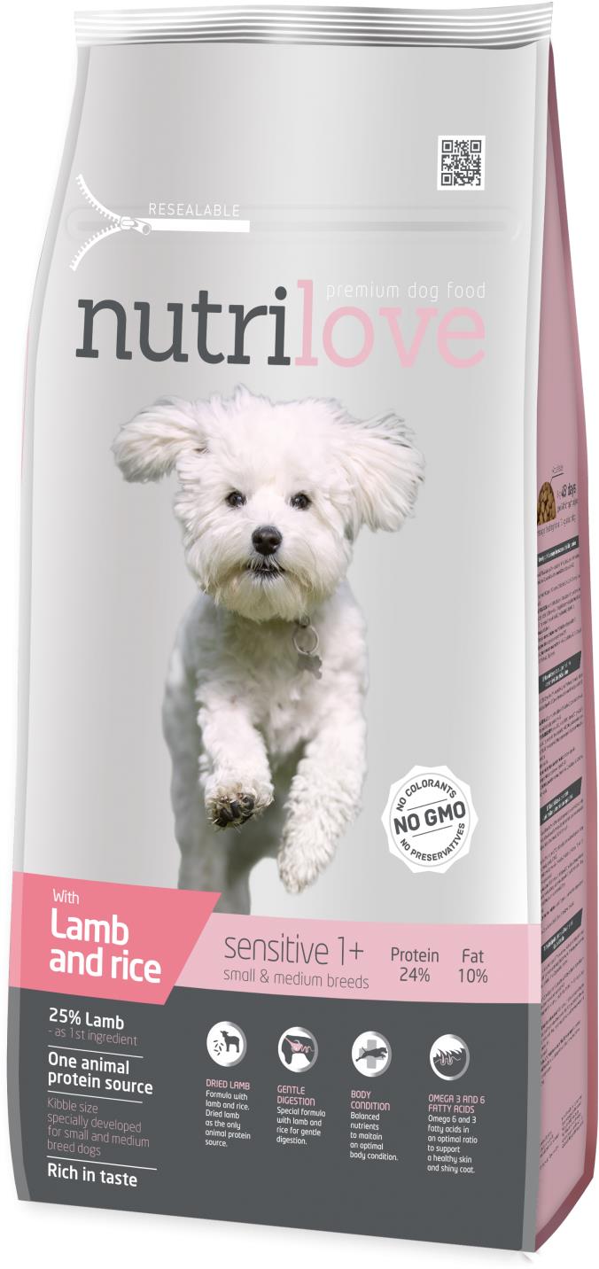 Nutrilove Sensitive Small & Medium breeds 8 kg