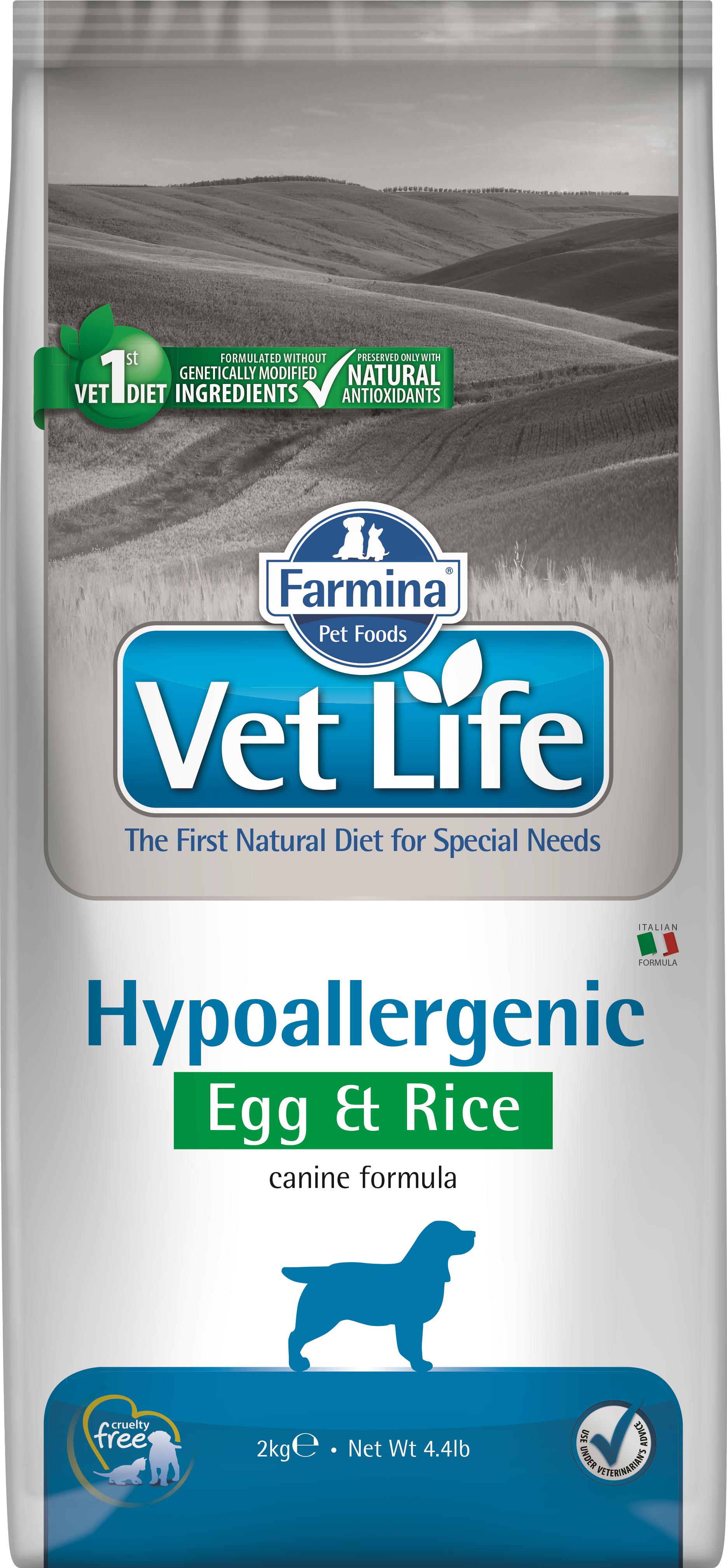 Vet Life Natural Dog Hypo Egg & Rice 2 kg