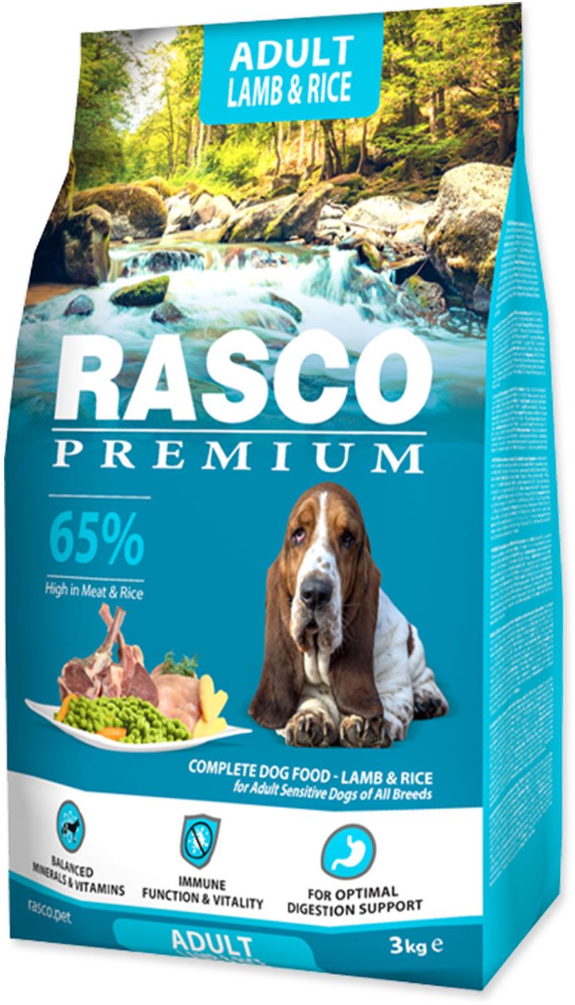 Rasco Granule Premium Adult jehně s rýží 3 kg