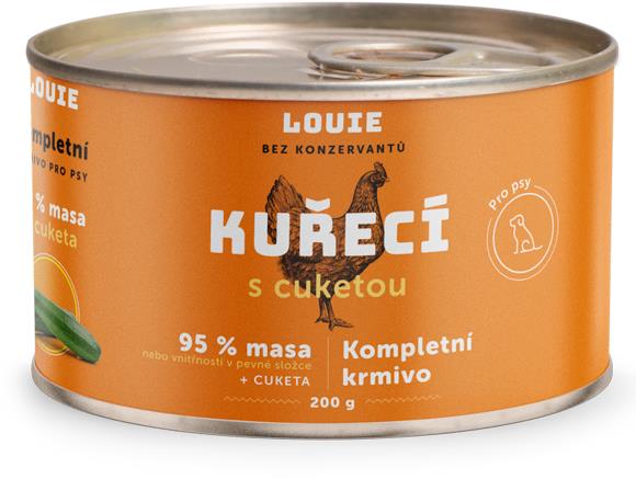 LOUIE kuřecí (95% v pevné složce) s cuketou 200 g