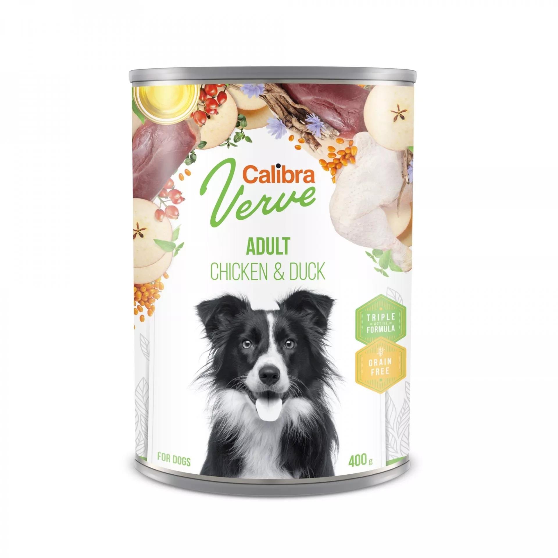 Calibra Dog Verve konz. GF Adult Chicken & Duck 400 g