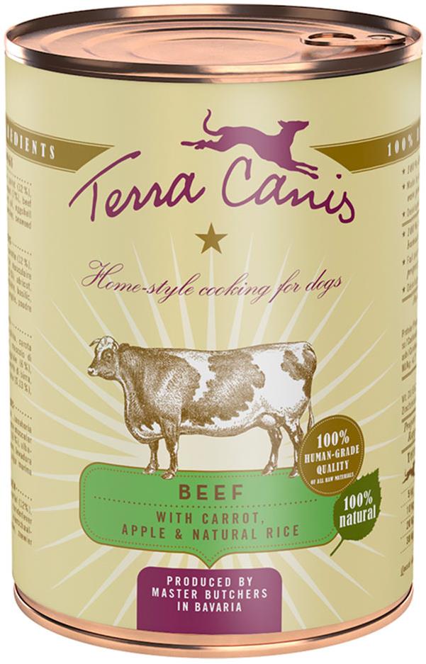 Terra Canis Classic Konzerva Hovězí s mrkví, jablkem a přírodní rýží 400 g