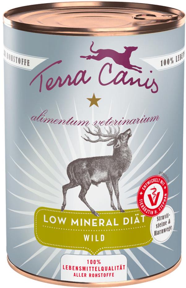 Terra Canis Low Mineral Konzerva Při ledvinových kamenech Zvěřina 400 g