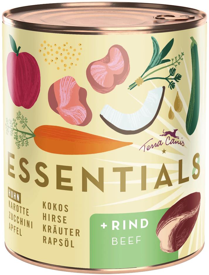 Terra Canis Essential 8 Konzerva Kuře a hovězí 780 g