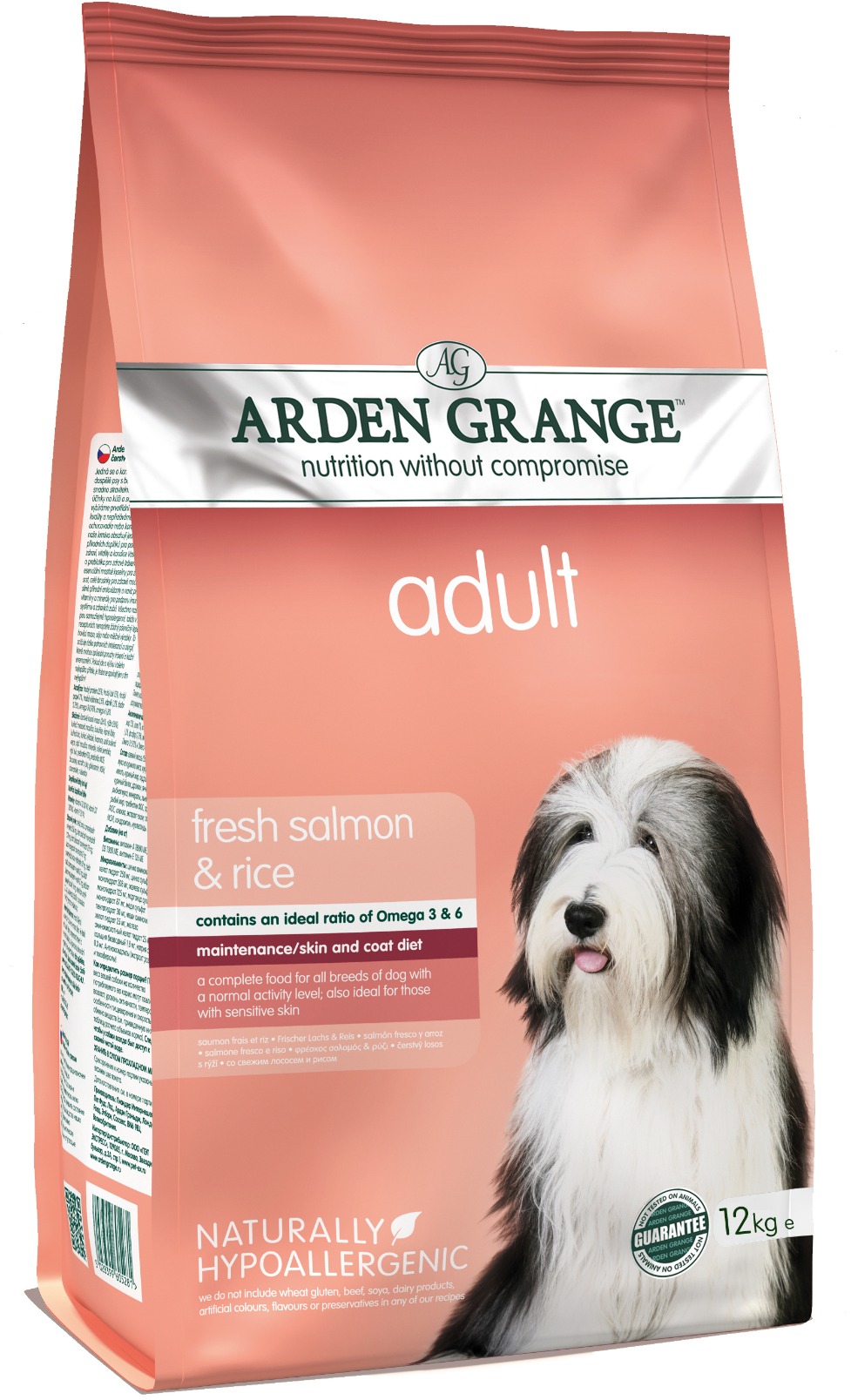Arden Grange Dog Adult with fresh Salmon & Rice 12 kg