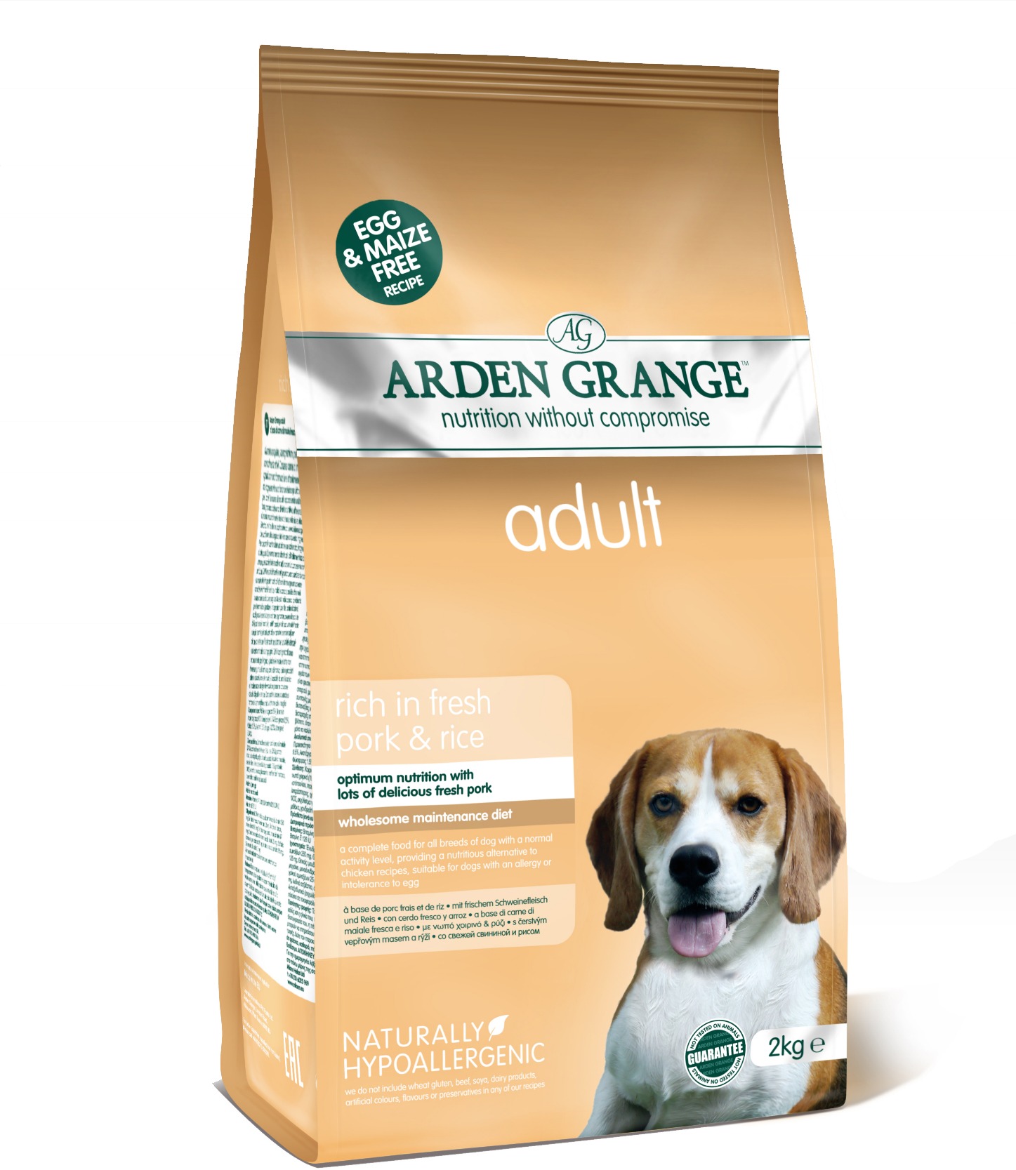 Arden Grange Dog Adult rich in fresh Pork & Rice 2 kg