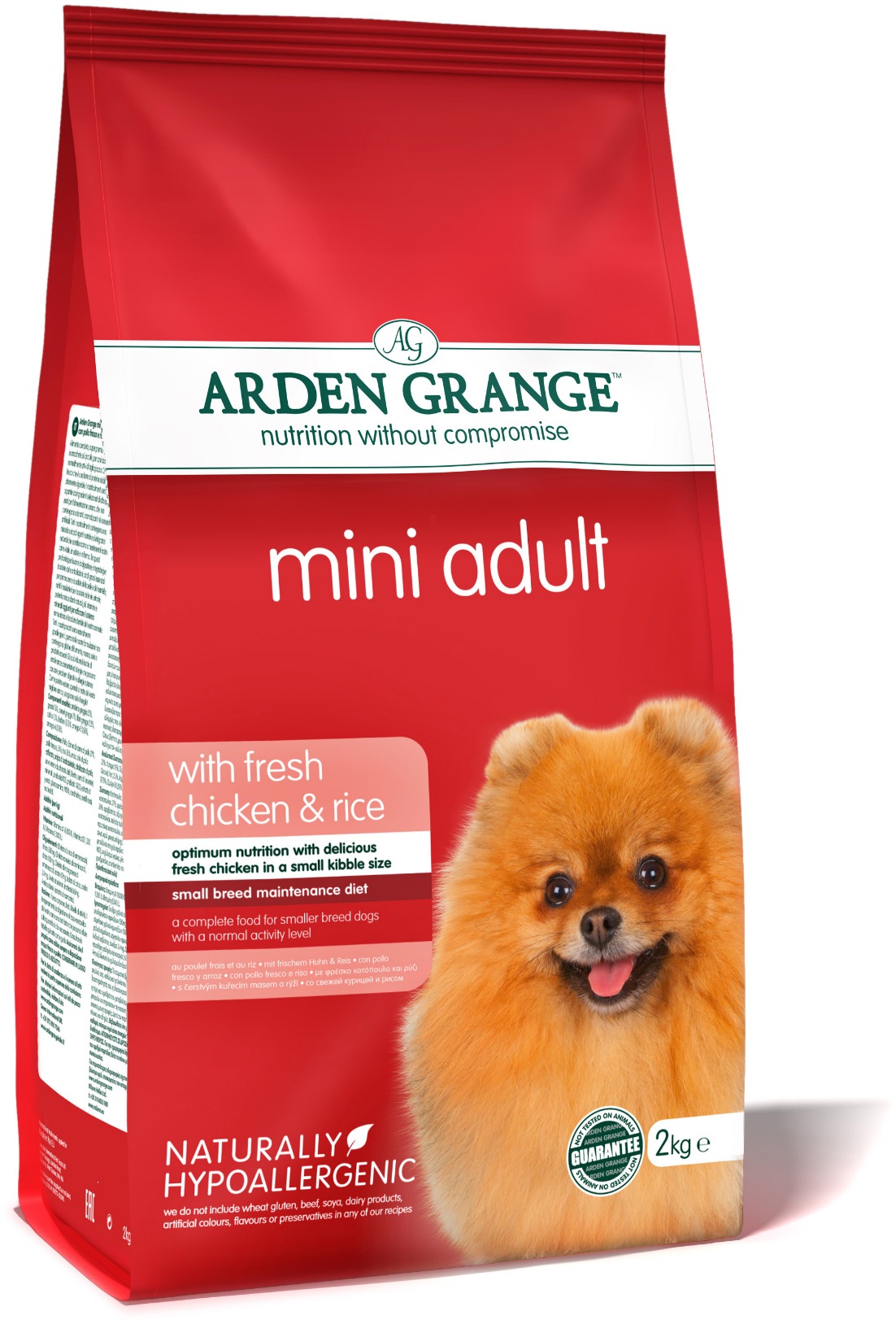 Arden Grange Dog Adult Mini with fresh Chicken & Rice 2 kg
