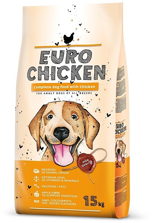 Dibaq Eurochicken Dog granule pro psy s drůbežím 15 kg
