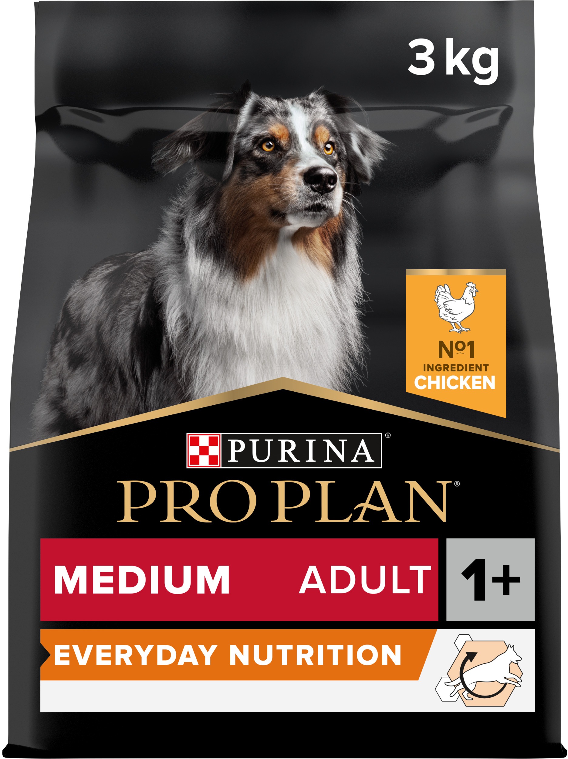 Pro Plan Medium Adult Everyday Nutrition granule pro psy kuře 3 kg