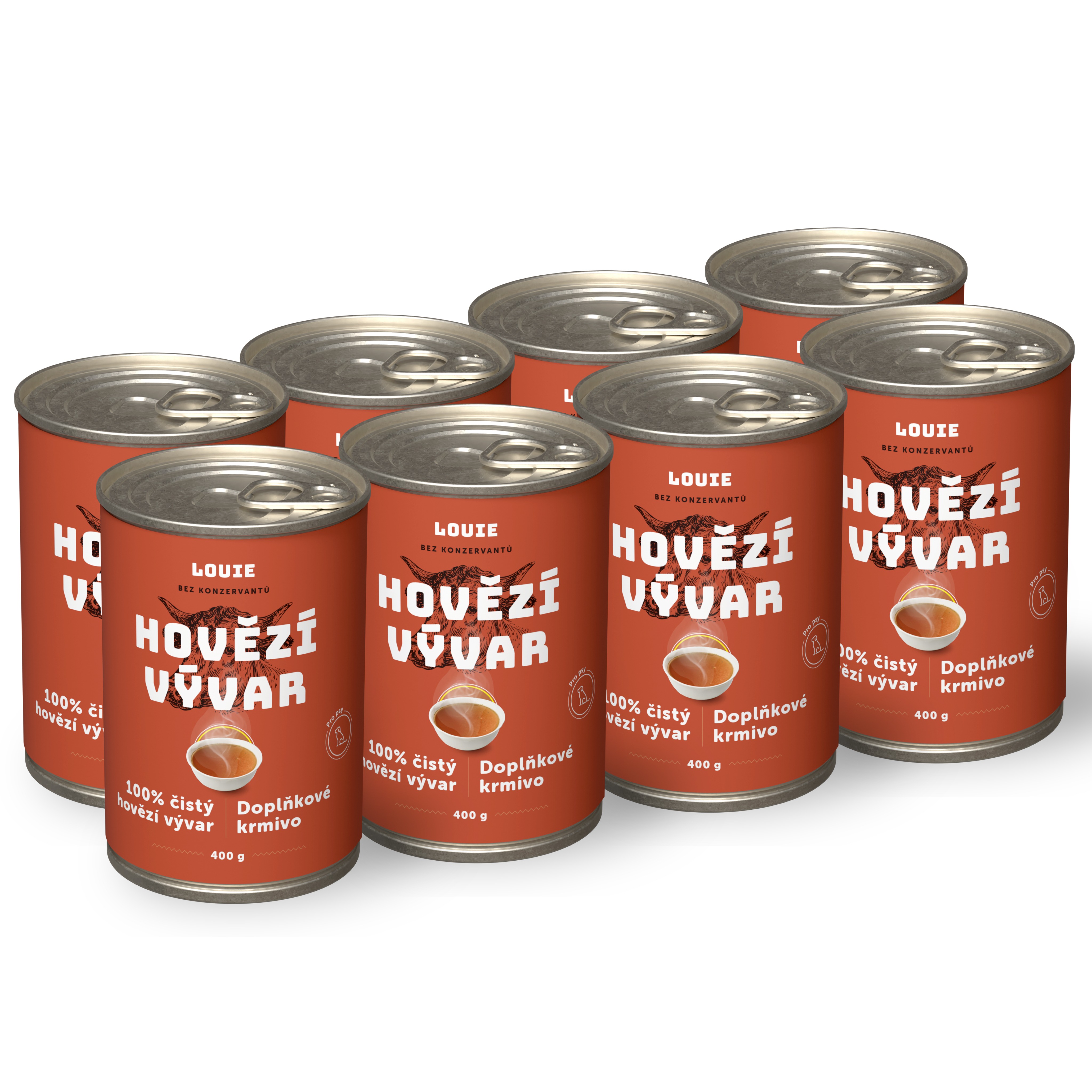 LOUIE hovězí vývar 400 g 8 ks