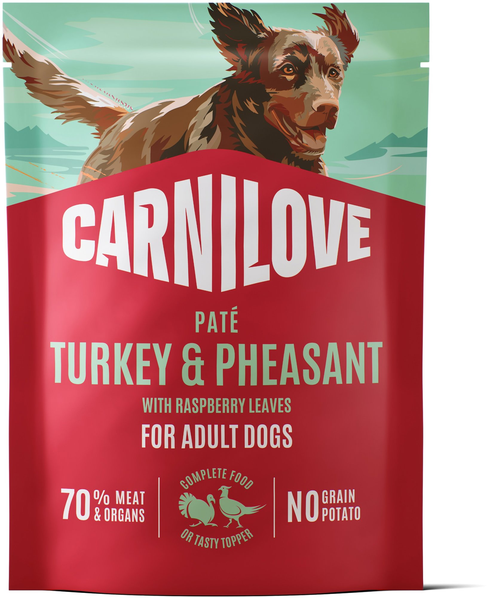 Carnilove Dog Pouch Paté Turkey & Pheasant with Raspberry Leaves 300 g