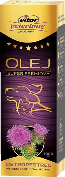 Vitar Veterinae Ostropestřec olej 1000 ml