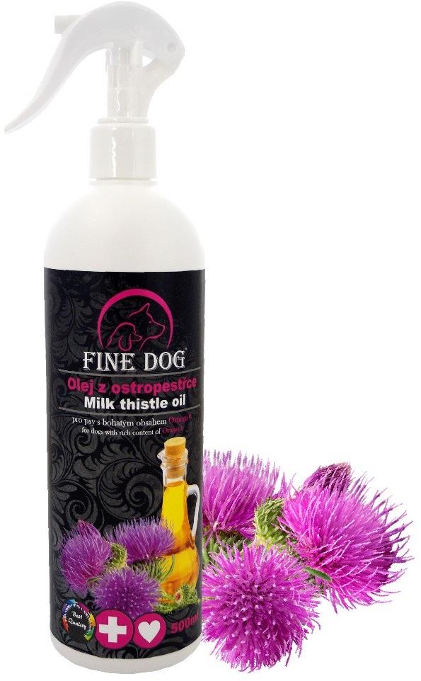Fine Dog Olej z ostropestřce s rozprašovačem 500 ml
