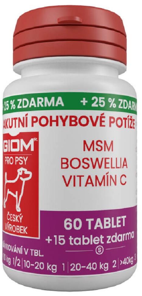 Giom Akutní pohybové potíže 60 tbl. + 25 % zdarma