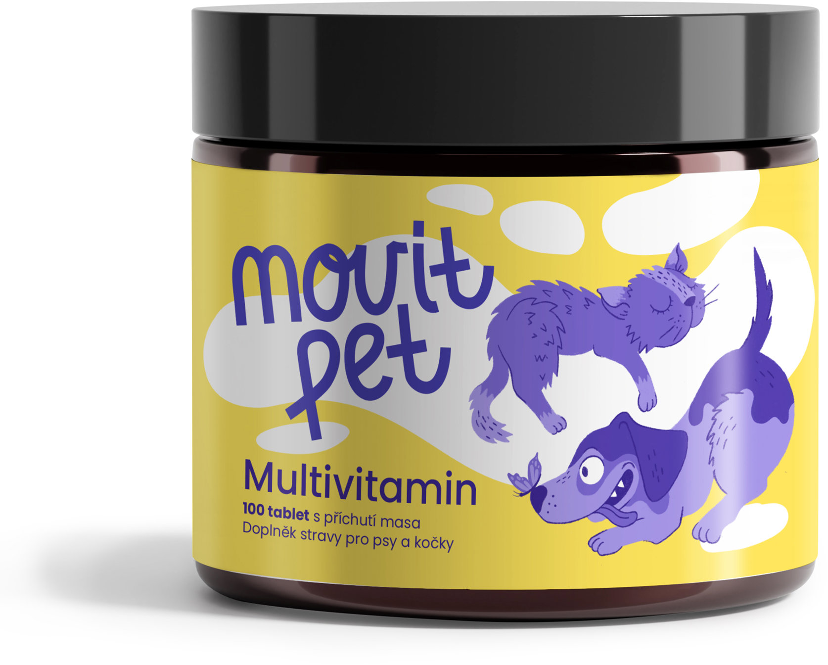 MOVit PET Multivitamin, 100 tablet s příchutí masa