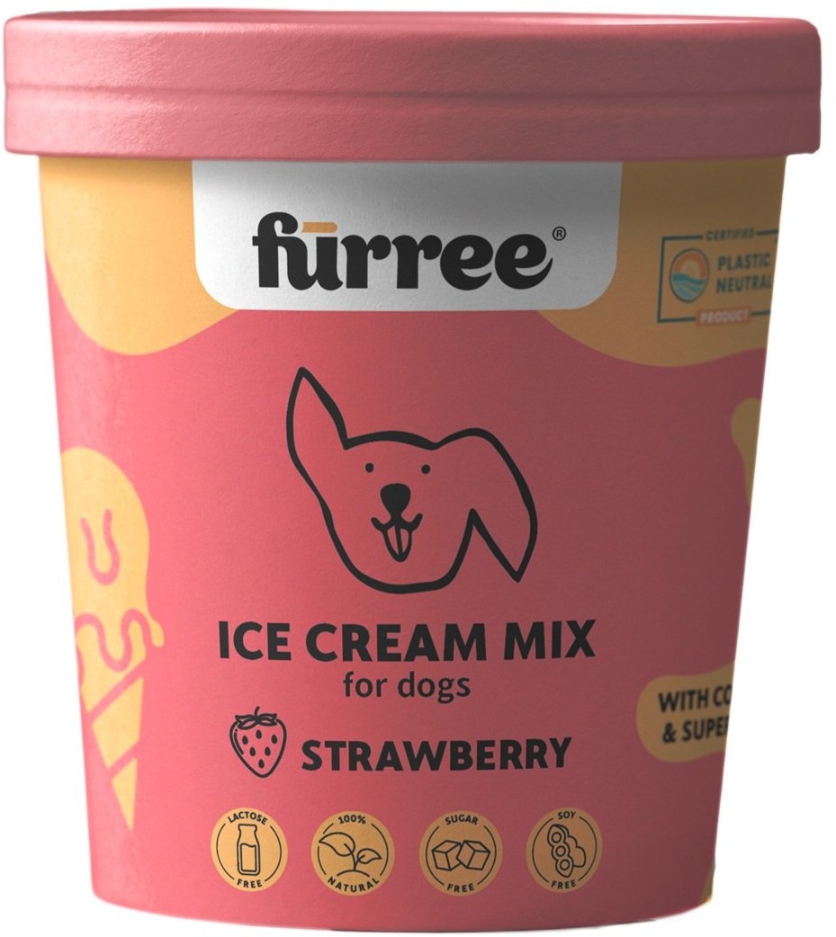 Fürree Ice cream Strawberry Zmrzlina pro psy 60 g