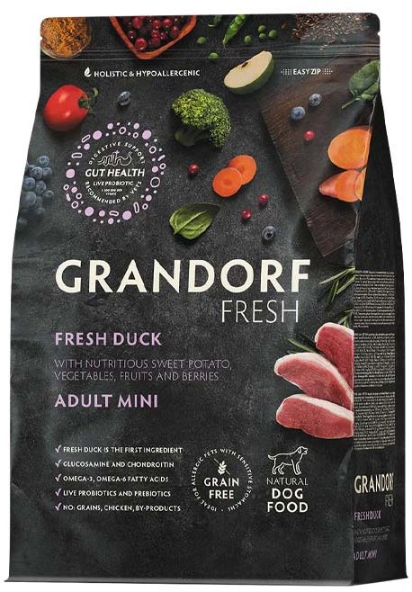 Grandorf FRESH granule pro psy Adult Mini - Kachna 1 kg