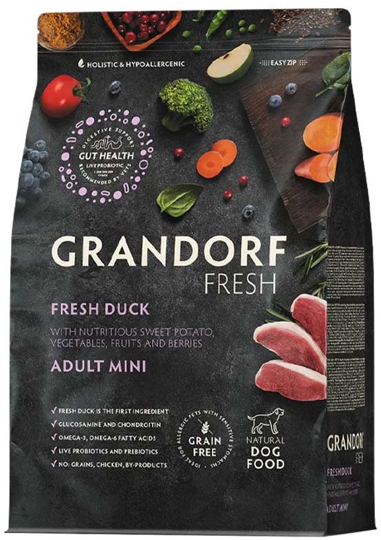 Grandorf FRESH granule pro psy Adult Mini - Kachna 3 kg