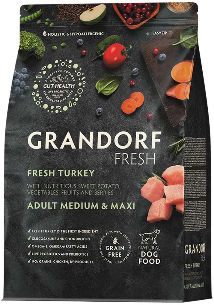 Grandorf FRESH granule pro psy Adult Medium & Maxi - Krocan 10 kg