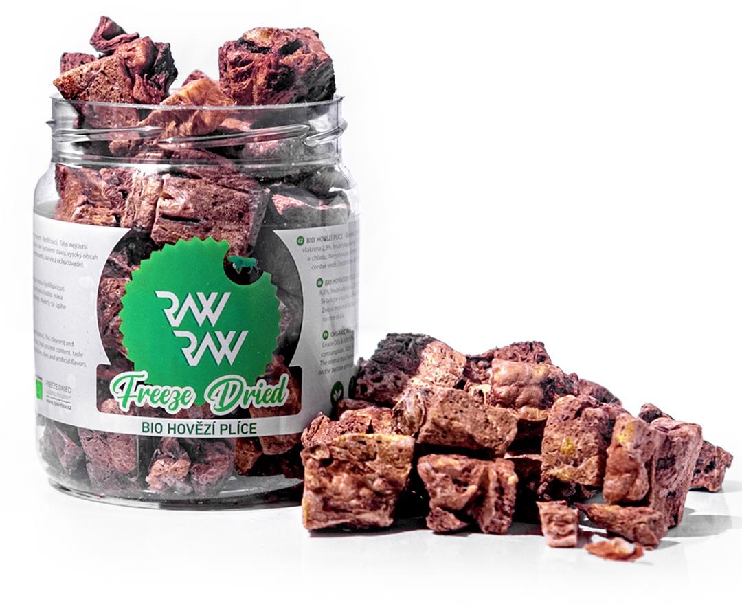 Raw Raw mrazem sušené BIO Hovězí plíce 50 g
