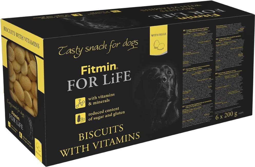 Fitmin For Life Piškoty pro psy multipack 6 × 200 g