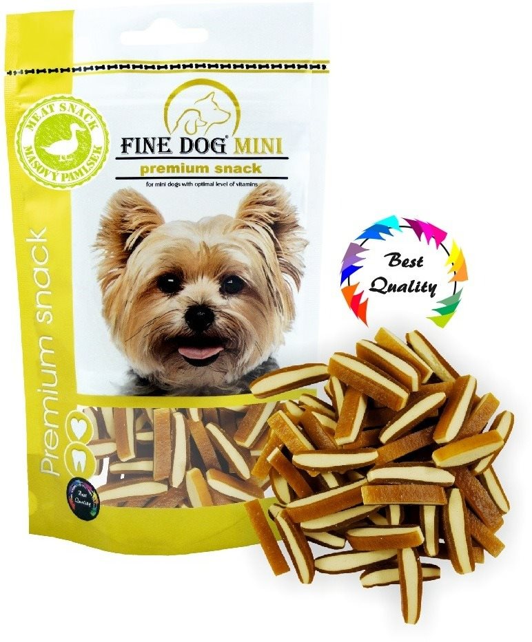 Fine Dog mini Sandwich mini strips kachní 80 g