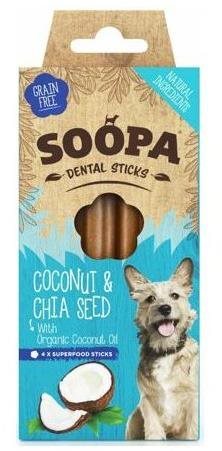 Soopa Dentální tyčinky s kokosem a chia semínky 100 g