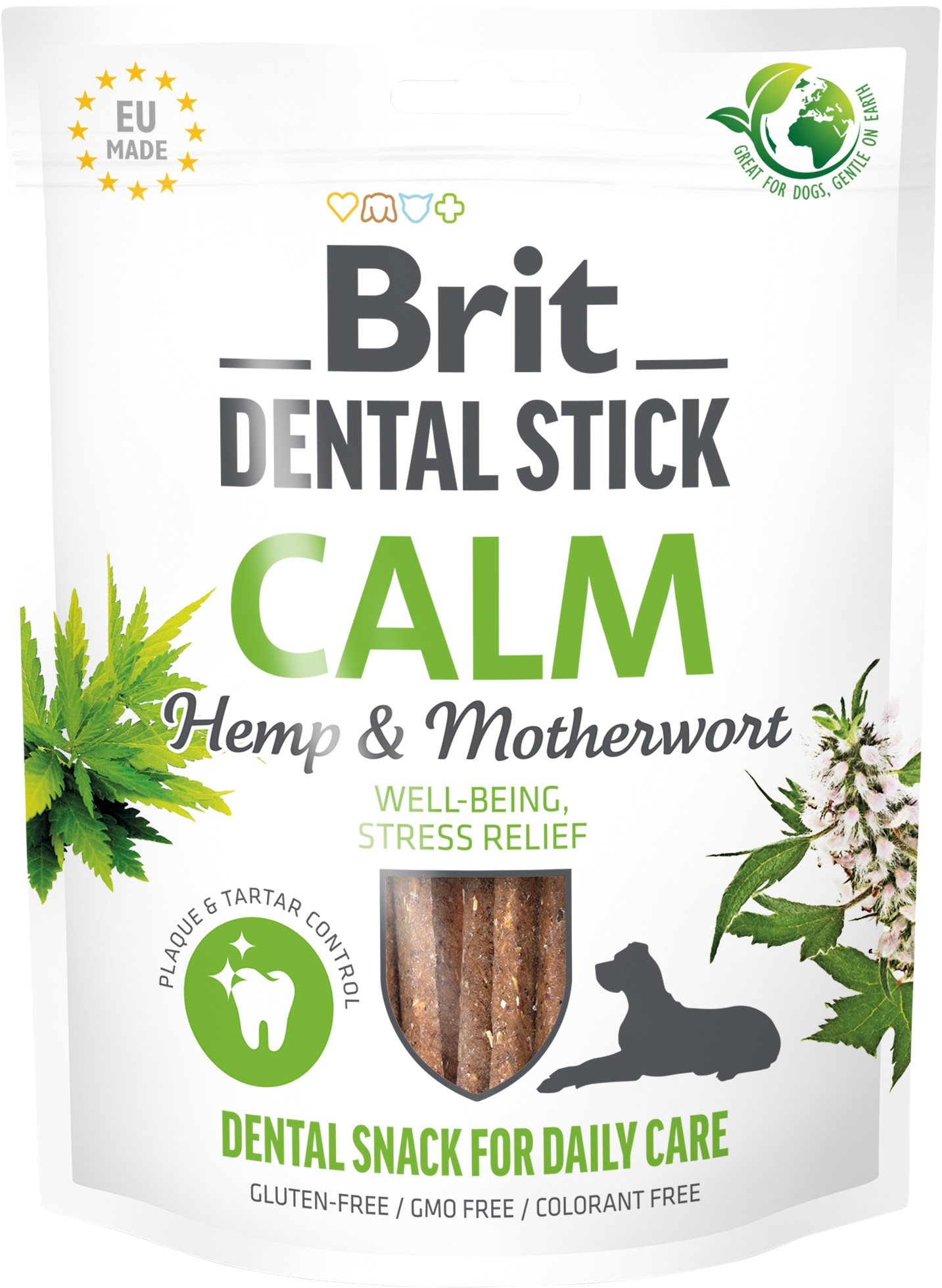 Brit Dental Stick Calm with Hemp & Motherwort 7 ks