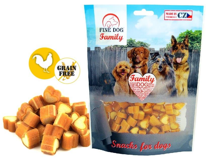 Fine Dog family kuřecí srdíčka 200 g