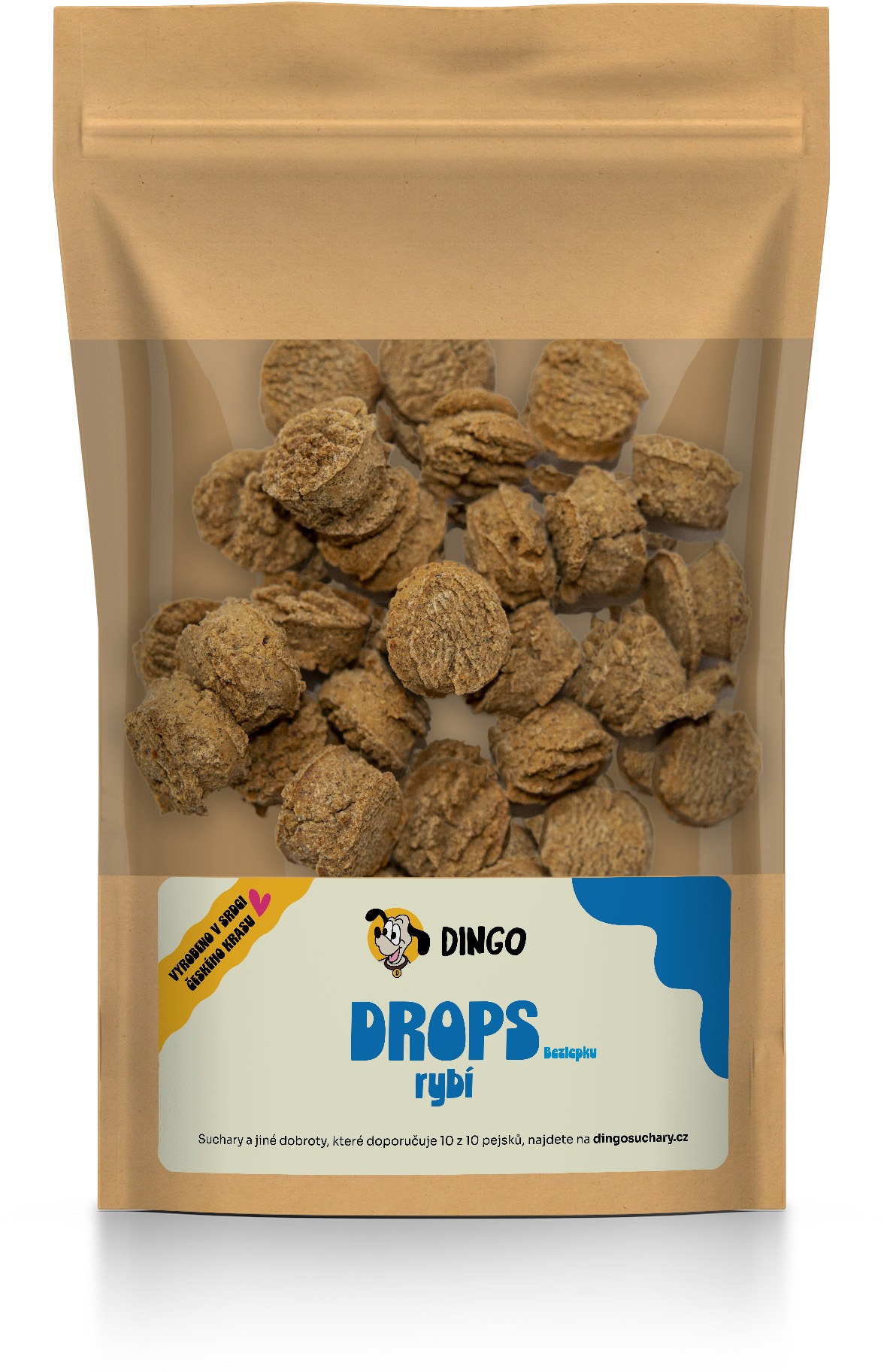 Dingo Drops rybí 90 g