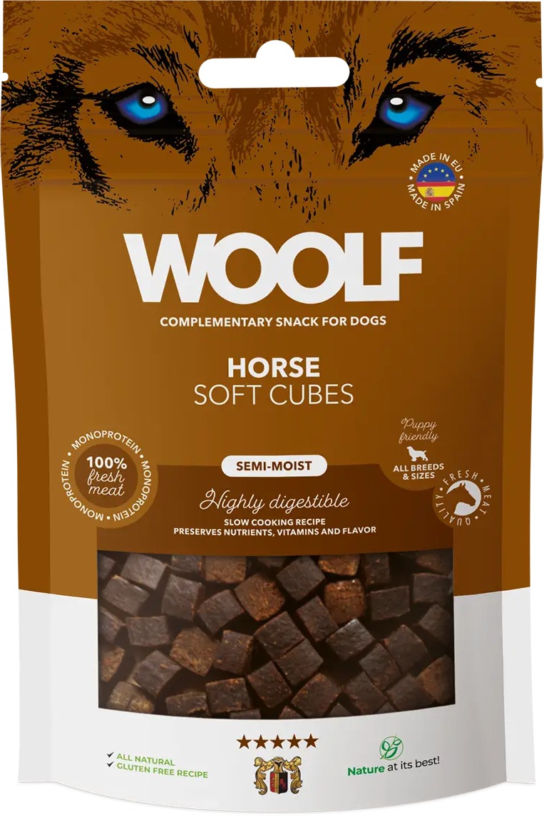 Woolf Soft Cubes - Horse/koňské 100 g