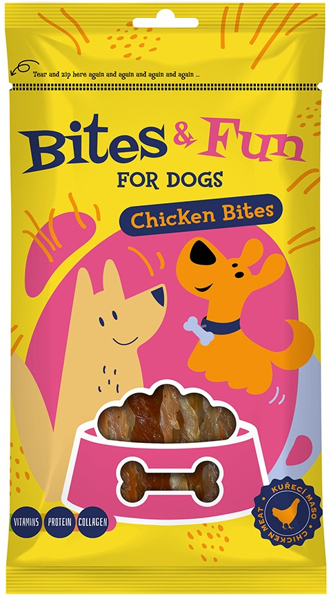 Akinu Bites&Fun Kuřecí kousky 85 g