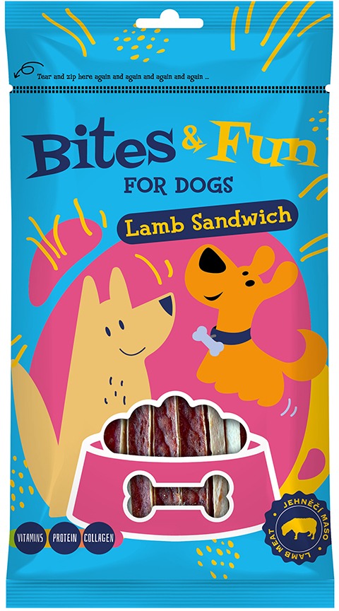 Akinu Bites&Fun Jehněčí sendvič 85 g