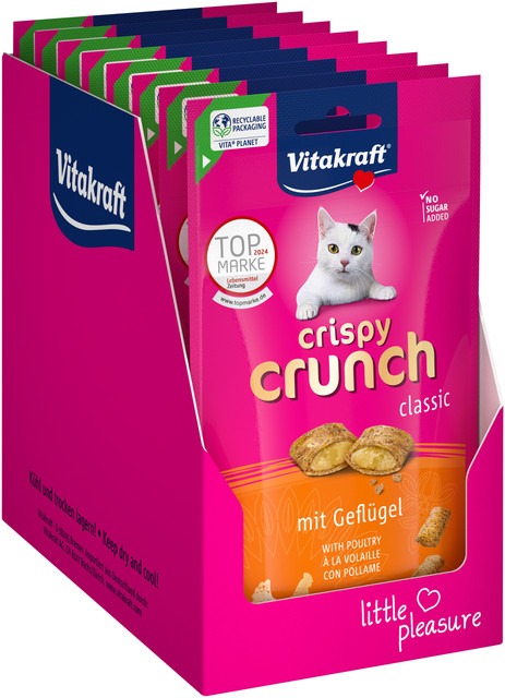 Vitakraft Crispy Crunch drůbeží 8 × 60 g