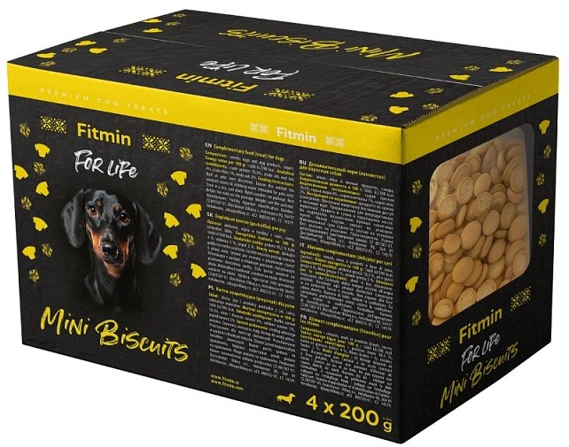 Fitmin For Life Piškoty pro psy mini multipack 4 × 200 g