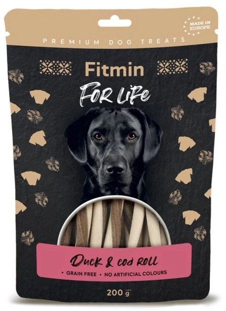 Fitmin For Life Kachní tyčka s treskou pamlsek pro psy 200 g